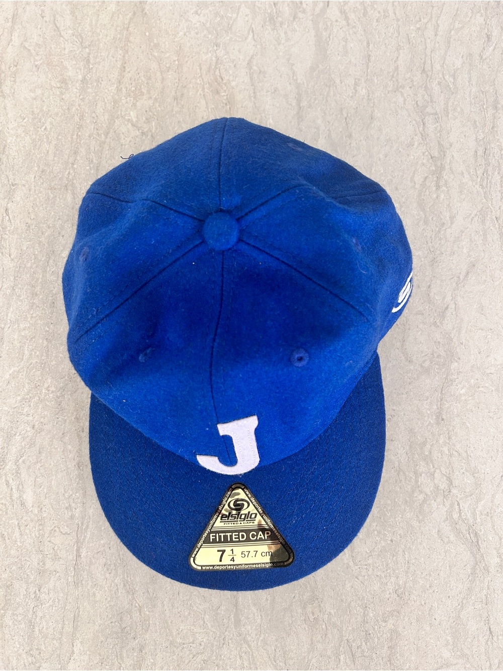 Men’s Charros de Jalisco Fitted Baseball Hat Blue Embroidered J Size 7 1/4